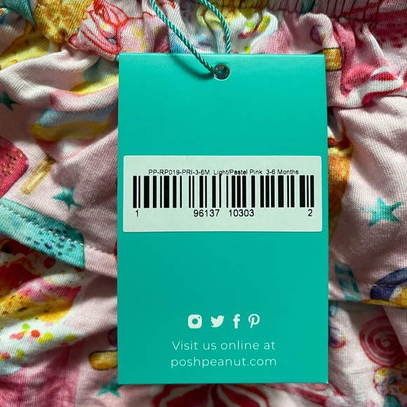 POSH PEANUT PRISCILLA TIERED ROMPER 3-6 Months - Picture 5 of 7